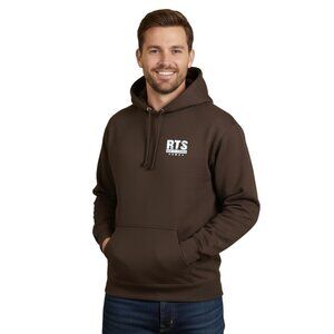 RTS Behind Every Strong Person Hoodie Chocolate Brown Unique Pockets Size L